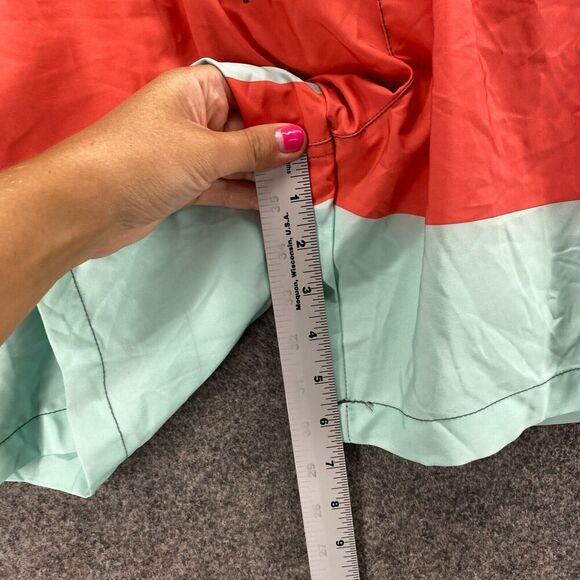 New Ocean & Coast Swim Shorts Men 2XL Gary Striped Drawstring Lined Pockets - Picture 9 of 13